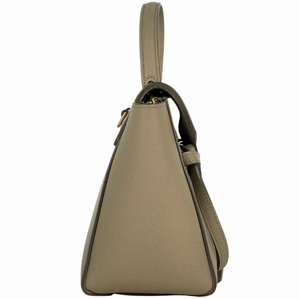 Celine Belt Bag Shoulder Handbag Leather Beige - Picture 4 of 7